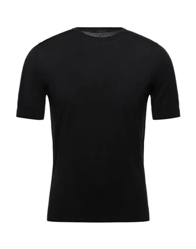 Tagliatore Sweaters In Black