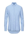 Daniele Alessandrini Homme Shirts In Sky Blue