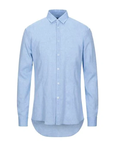 Daniele Alessandrini Homme Shirts In Sky Blue