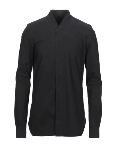 Rick Owens Faun Shirt Shirt In Black Tech/synthetic