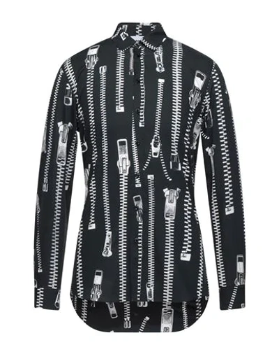 Moschino Patterned Shirt In Black