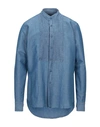 Tagliatore Denim Shirts In Blue