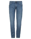 Hand Picked Man Jeans Blue Size 33 Cotton, Polyethylene, Polyurethane In Blue