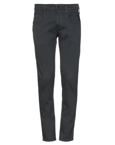 Replay Denim Pants In Steel Grey