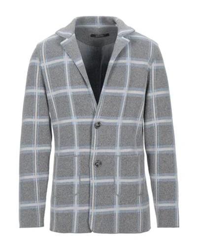 Albarena Suit Jackets In Grey