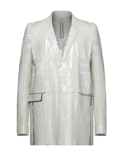 Rick Owens Suit Jackets In White