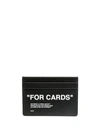 OFF-WHITE LOGO CARD HOLDER