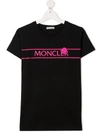 Moncler Enfant · Teen Logo-print T-shirt In Black