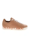 See By Chloé Essie Logo Leather Sneakers In Pink