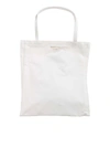 ACNE STUDIOS LOGO SHOPPING BAG IN WHITE