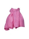 EMPORIO ARMANI PLEATED SCARF IN PINK