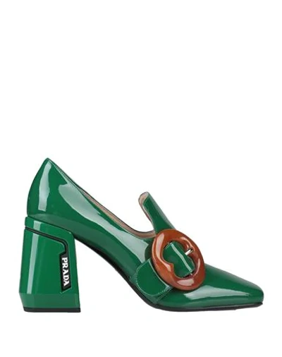 Prada Loafers In Green