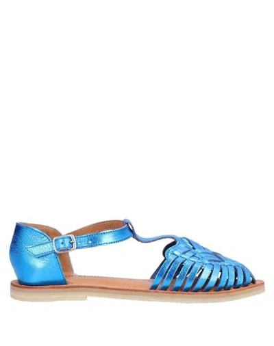 Leon & Harper Sandals In Bright Blue
