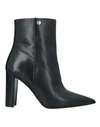 TORY BURCH TORY BURCH WOMAN ANKLE BOOTS BLACK SIZE 7.5 SOFT LEATHER,11997167MP 7