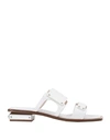 RODO RODO WOMAN SANDALS WHITE SIZE 7 SOFT LEATHER,11997395WH 5