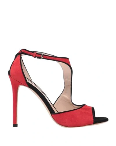 Alberto Guardiani Sandals In Red