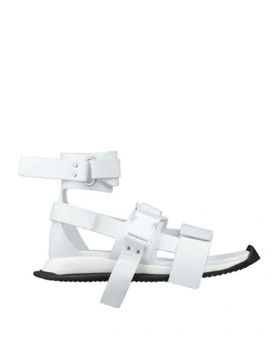 Rick Owens Sandals In White