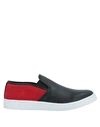 Neil Barrett Low Top Laced Sneakers In Black