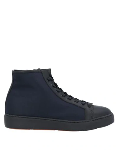 Santoni Sneakers In Blue