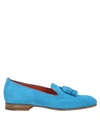 Santoni Loafers In Azure
