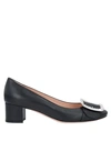 Bally Woman Pumps Black Size 10.5 Calfskin