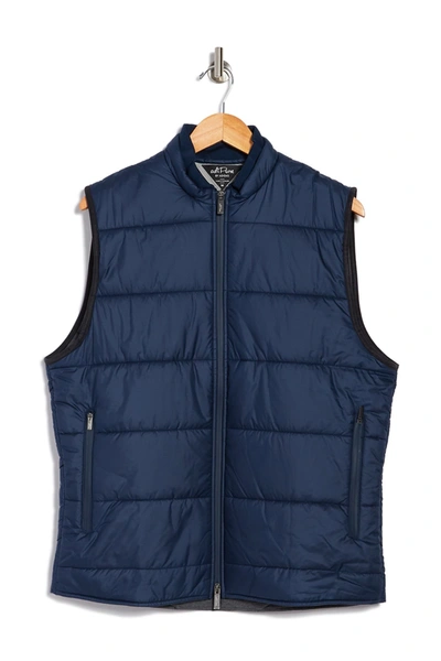 Adidas Golf Adipure Quilted Cocoon Vest In Conavy