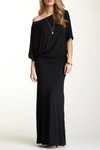 Go Couture Dolman Sleeve Maxi Dress In Black
