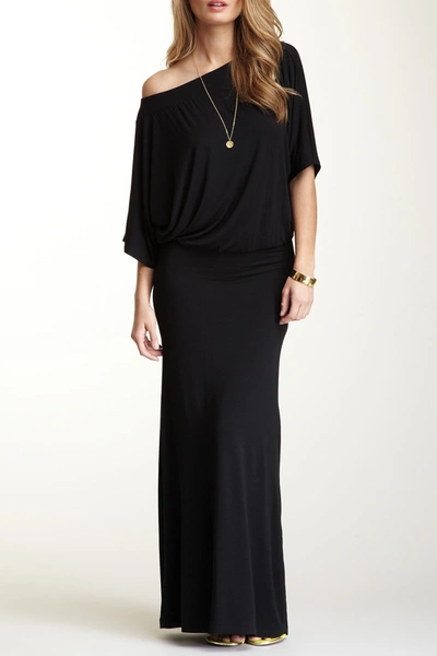 Go Couture Dolman Sleeve Maxi Dress In Black