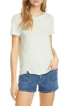 Frame Easy True Organic Linen T-shirt In Aloe