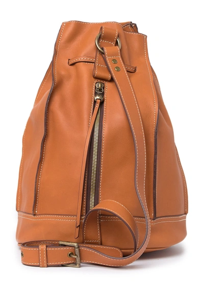 Hobo Coast Leather Backpack In Saddle