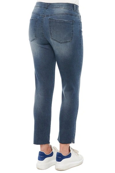 Democracy Ab Solution High Rise Vintage Style Jeans In Dark Indig