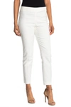 Vince Camuto Side Zip Ankle Crop Pants In Pearl Ivory