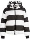 ALICE AND OLIVIA DURHAM REVERSIBLE PATTERNED PUFFER JACKET