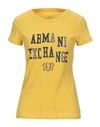 Armani Exchange T-shirts In Ocher