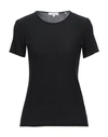 Vince Essential Pima Cotton V-neck Tee In Black