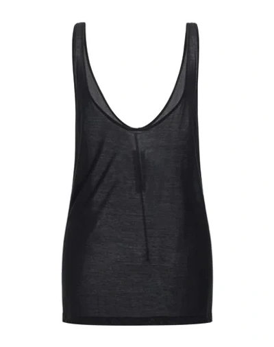Rick Owens Tank Tops In Black