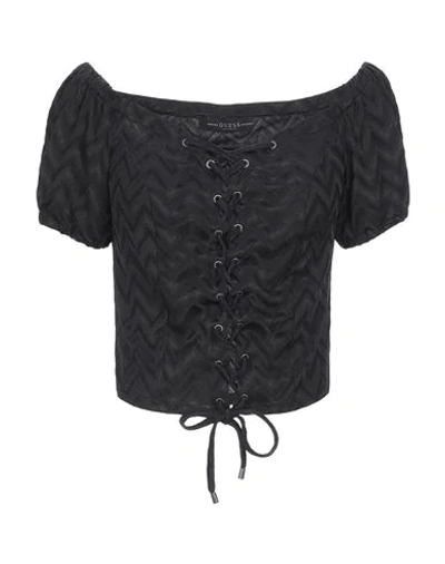 Guess Tops In Black