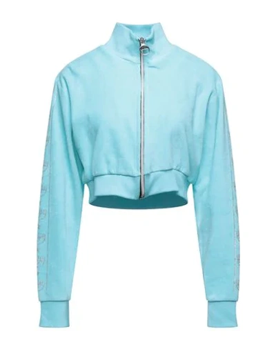 Chiara Ferragni Sweatshirts In Sky Blue