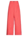 Nine:inthe:morning Nine In The Morning Woman Pants Coral Size 26 Viscose, Linen, Cotton In Red