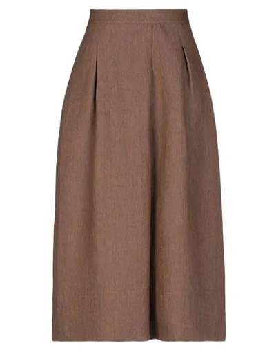 Anna Seravalli 3/4-length Shorts In Brown