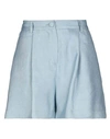 Actualee Shorts In Sky Blue