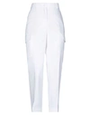BOUTIQUE MOSCHINO BOUTIQUE MOSCHINO WOMAN PANTS WHITE SIZE 4 COTTON, ELASTANE,13540262BD 5