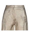 PHILOSOPHY DI LORENZO SERAFINI PHILOSOPHY DI LORENZO SERAFINI WOMAN SHORTS & BERMUDA SHORTS PLATINUM SIZE 4 VISCOSE, METALLIC FIBER,13547870AW 3