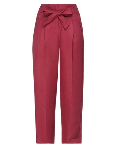 I Blues Casual Pants In Red