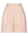Red Valentino Woman Shorts & Bermuda Shorts Blush Size 4 Sheepskin In Pink