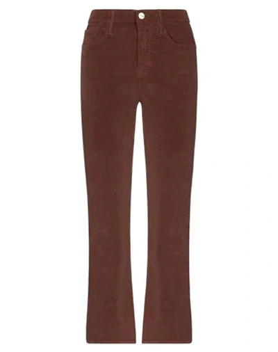 Frame Casual Pants In Brown