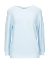 Lamberto Losani Sweaters In Sky Blue