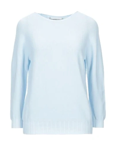 Lamberto Losani Sweaters In Sky Blue