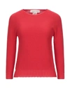 Lamberto Losani Woman Sweater Red Size 8 Cotton