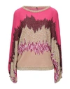 Manila Grace Sweaters In Pink